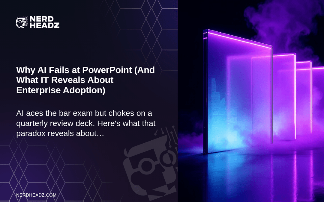 Why AI Fails at PowerPoint (And What It Reveals About Enterprise Adoption)