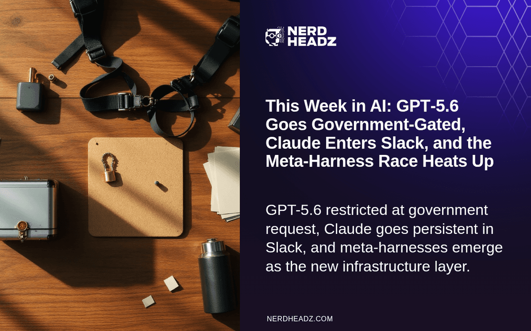This Week in AI: GPT-5.6 Goes Government-Gated, Claude Enters Slack, and the Meta-Harness Race Heats Up