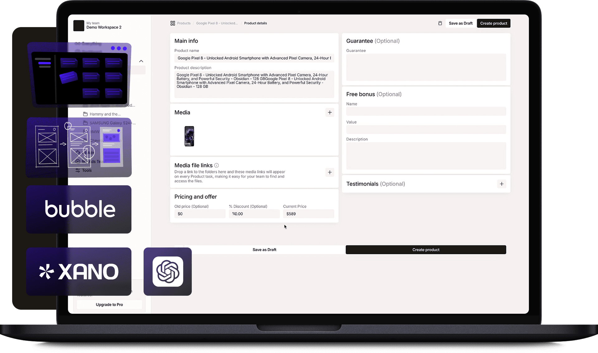 Advertorials solution