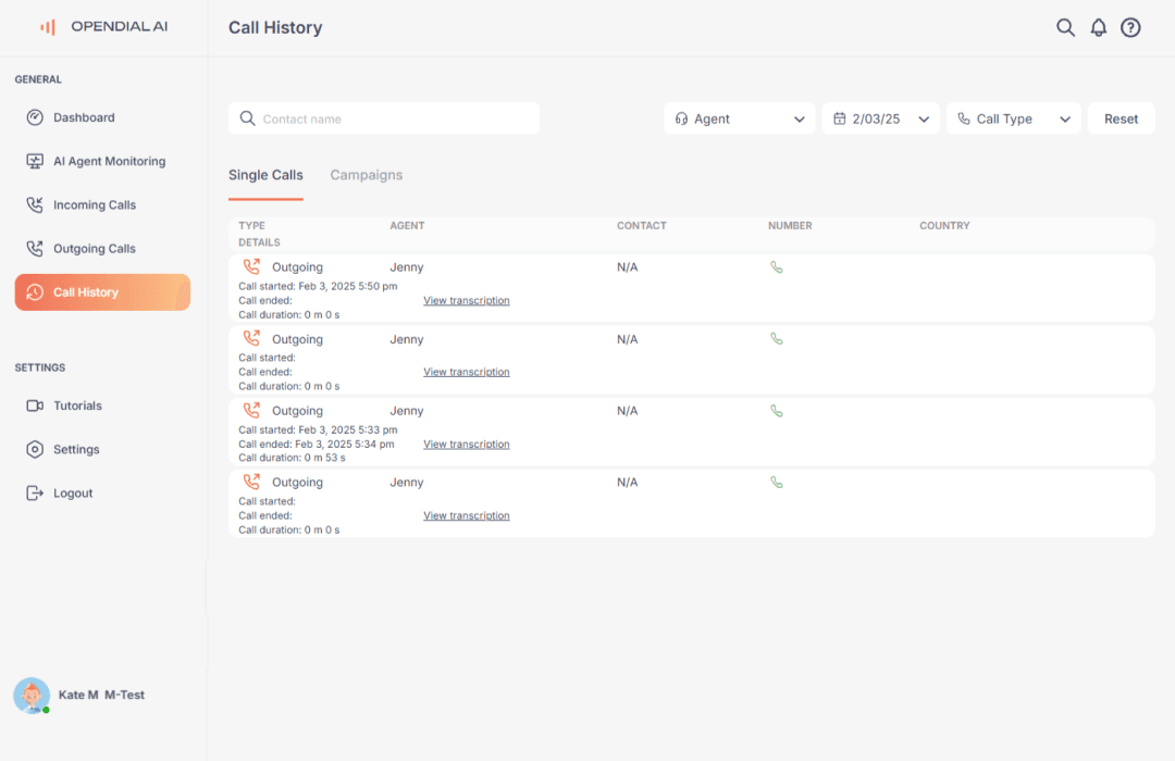 AI Call Center screenshot 2