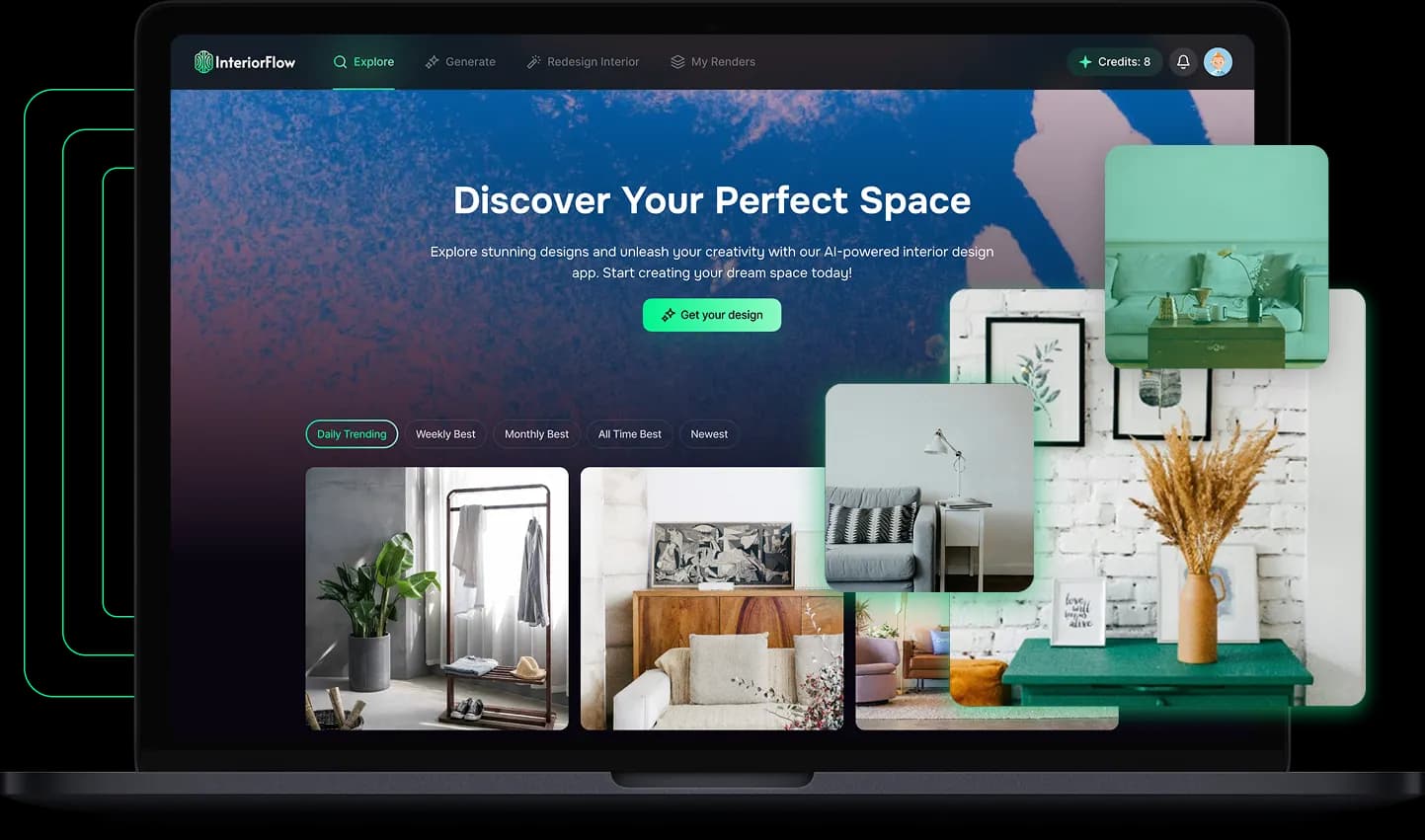 AI Interiorflow — generative AI room design platform