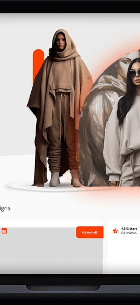 Ghlass — fashion portal mobile design
