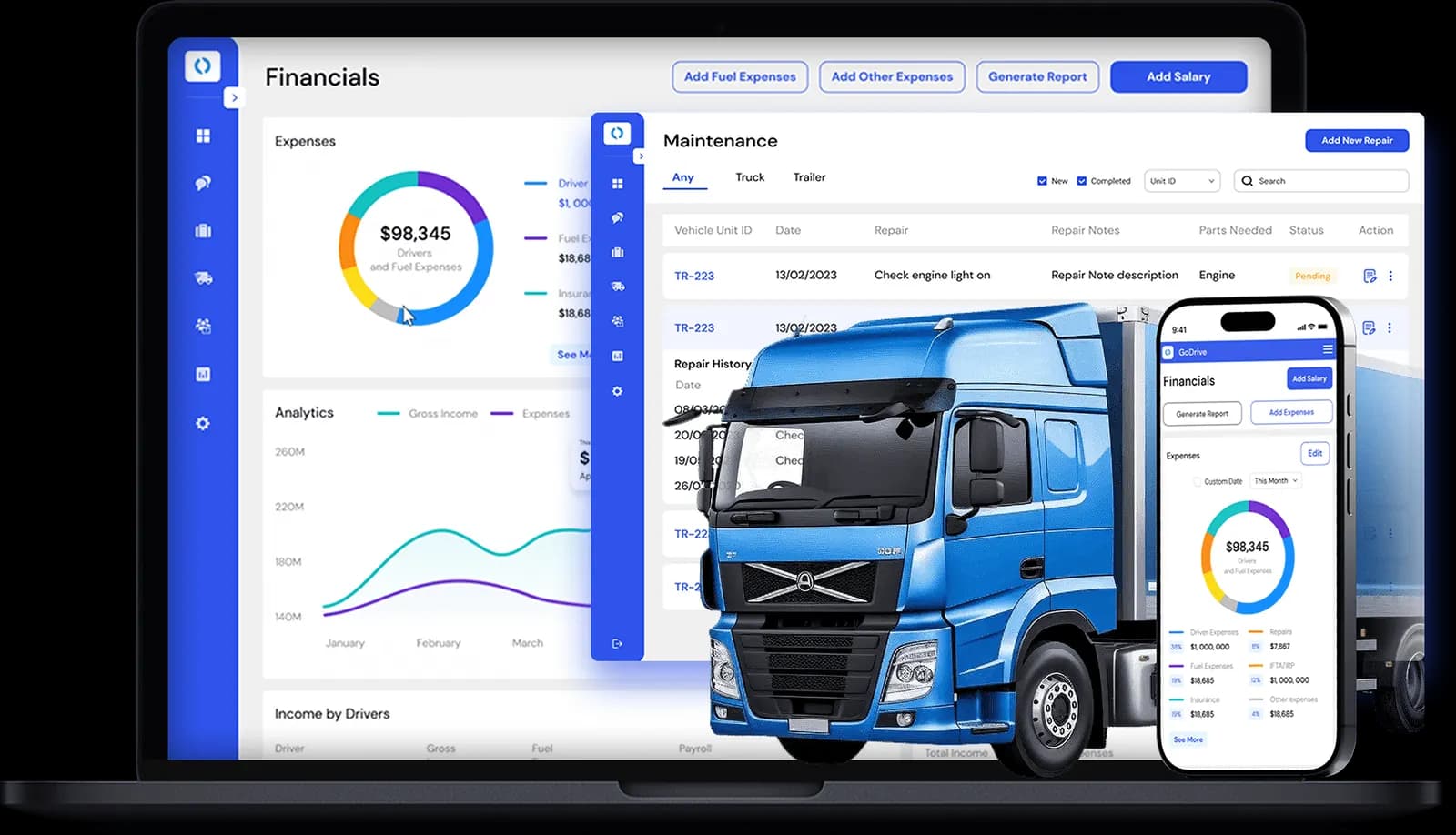 Trucking88 Dispatch — fleet transport management
