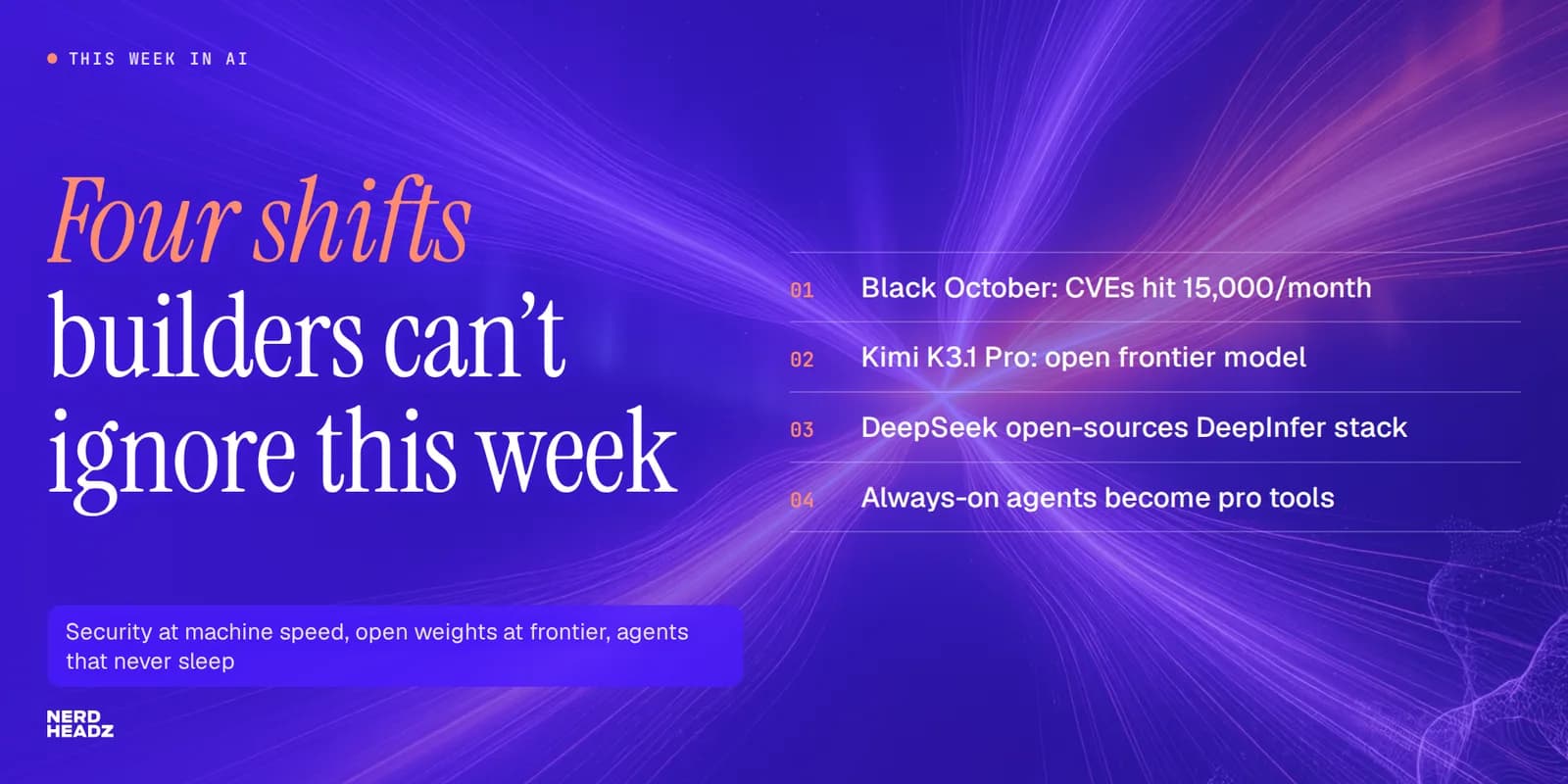 This Week in AI: Black October, Kimi K3.1 Pro, DeepSeek DeepInfer, and Always-On Agents Arrive