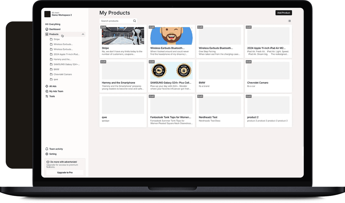 Advertorials Portfolio