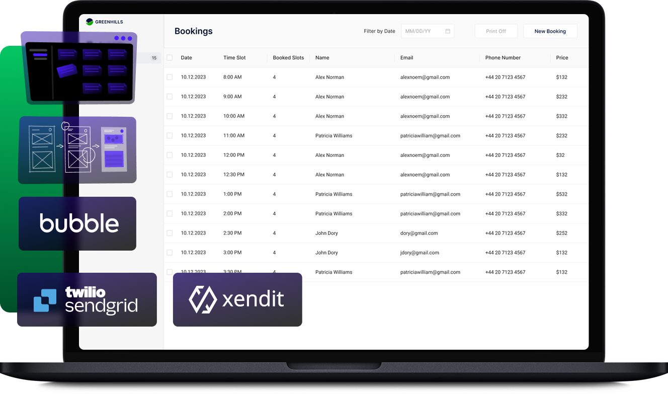 JLS Golf — the online tee-time booking and tee-sheet platform we built.