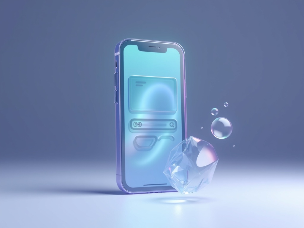 🌐 PWA — abstract editorial render